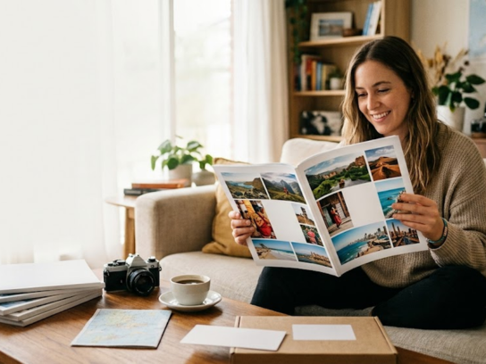 Travel Story Book — premium A4 magazine style